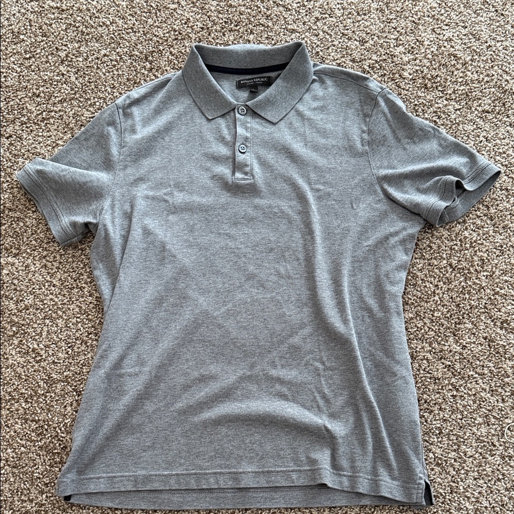Banana Republic Men’s Gray Polo Shirt